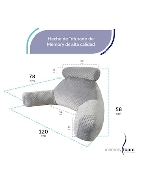 Cojín de respaldo memory foam