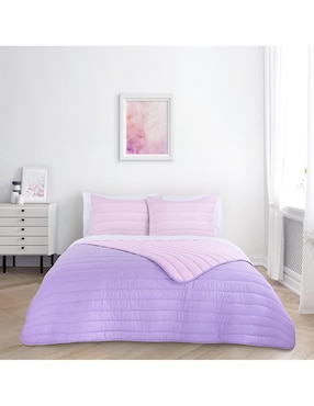 Set de colcha Kaltex Home Solid Rosa Mauve