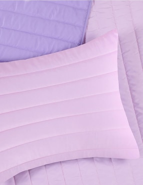 Set de colcha Kaltex Home Solid Rosa Mauve