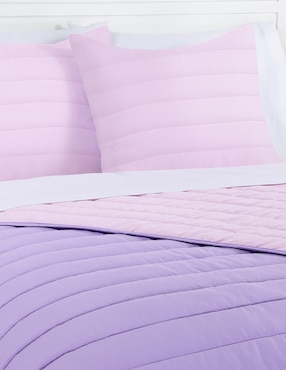 Set de colcha Kaltex Home Solid Rosa Mauve