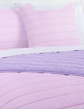 Set de colcha Kaltex Home Solid Rosa Mauve