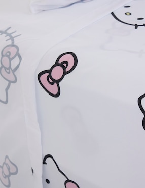 Juego de sábanas de poliéster Hello Kitty