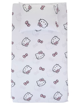 Juego de sábanas de poliéster Hello Kitty