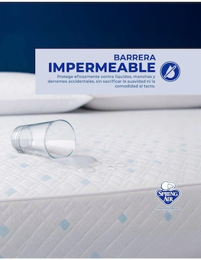 Protector de colchón Spring Air freeze cooling