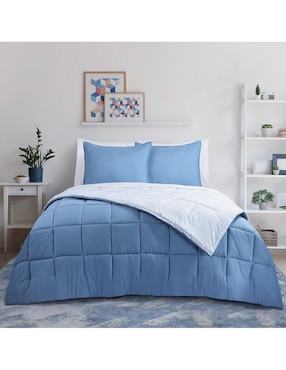 Set edredón Kaltex Home Kent Blue Reversible