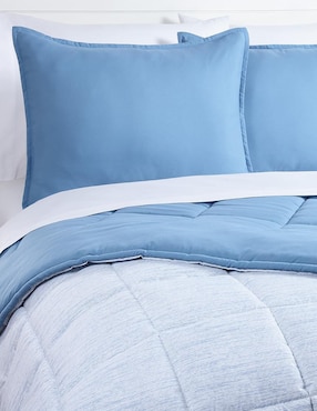 Set edredón Kaltex Home Kent Blue Reversible