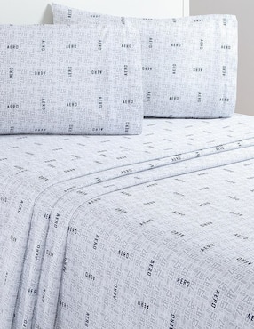 Juego de sábanas de microfibra Aéropostale Sora Grey