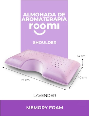 Almohada Roomi Lavander Shoulder Mist firmeza media