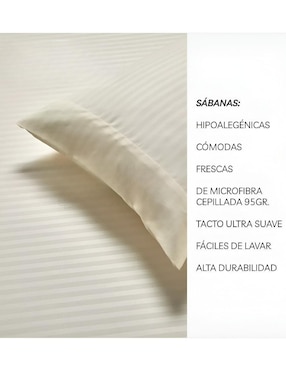 Juego de sábanas de microfibra 2800 hilos Xtellar Xtllar2838