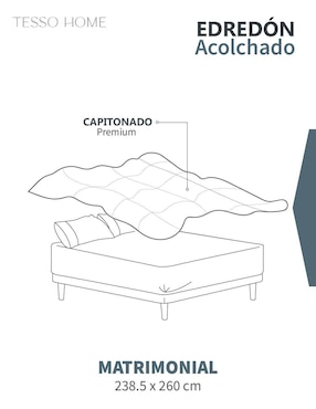 Edredón Tesso Home acolchado