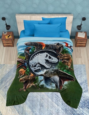 Cobertor Jurassic World Rebirth Providencia Serenity giants