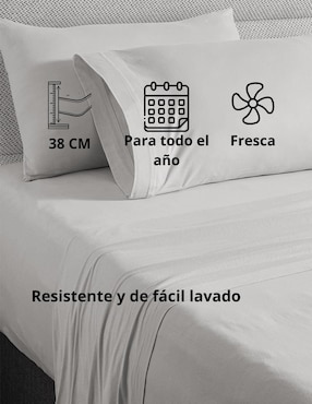 Juego de sábanas de algodón 1000 hilos Cantia