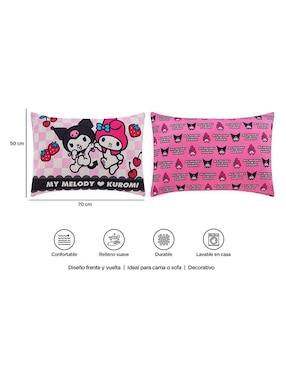 Almohada Providencia Kuromi y My Melody firmeza media