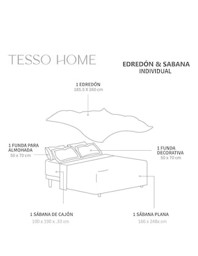Set edredón Tesso Home ligero