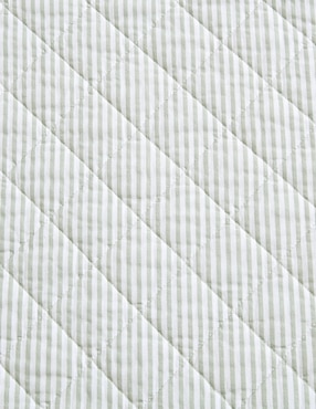 Set de colcha Laura Ashley Oxford Stripe Green