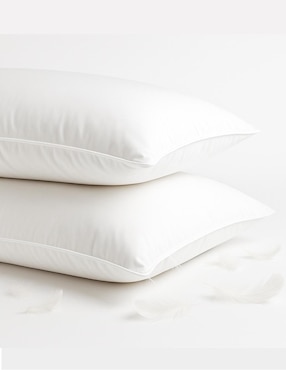 Set de almohada Hogarcito Plumas de ganso natural firmeza media