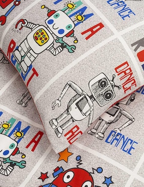Set edredón Knapp & Tully Kids Robots Rule Red