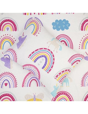 Set edredón Knapp & Tully Kids Crazy Rainbows Pink