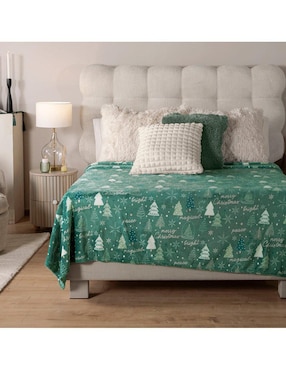 Cobertor navideño Vianney estampado gráfico