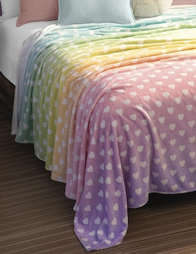 Cobertor 0-0-0 Intima Hogar ligero lovely rainbow