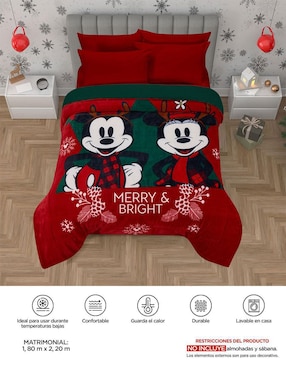 Edredón Providencia Oveja Yuletide Navidad Mickey