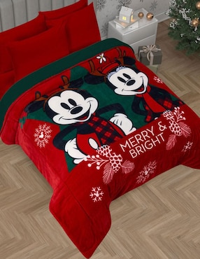 Edredón Providencia Oveja Yuletide Navidad Mickey