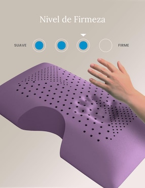 Almohada Smart Bamboo Cervical Lavanda firmeza media