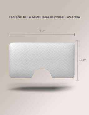 Almohada Smart Bamboo Cervical Lavanda firmeza media
