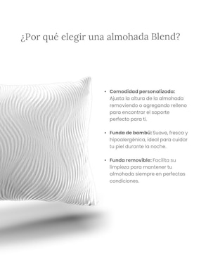 Almohada Smart Bamboo Ajustable Blend firmeza media