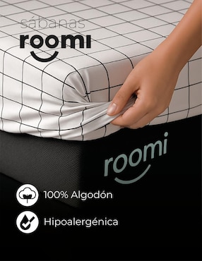 Juego de sábanas de algodón Roomi