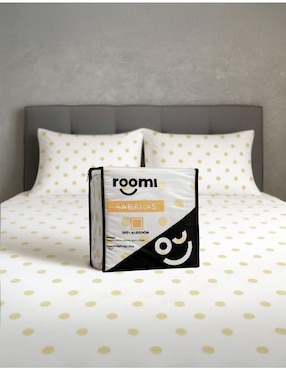 Juego de sábanas de algodón Roomi