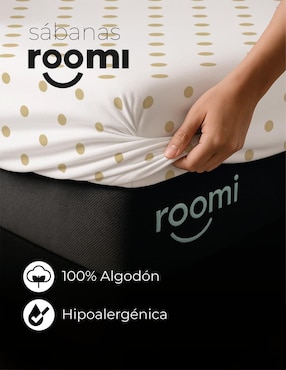 Juego de sábanas de algodón Roomi