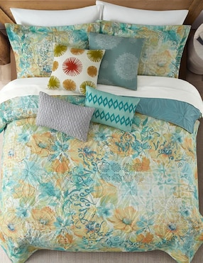 Set de colcha Regina Ultraligera Jardin Bleu