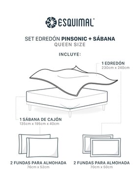 Set edredón Esquimal Pinsonic Delfos