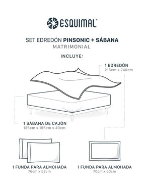 Set edredón Esquimal Pinsonic Ezia