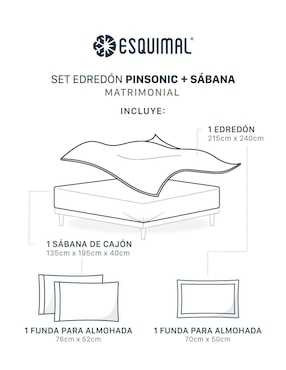 Set edredón Esquimal Pinsonic