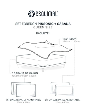 Set edredón Esquimal Pinsonic