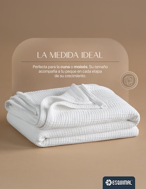 Frazada de tejido plano Esquimal Cuna unisex