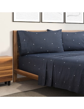 Juego de sábanas de algodón 150 hilos Original Penguin Wayne Blue