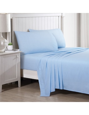 Juego de sábanas de algodón 200 hilos Laura Ashley Arundel Blue