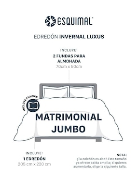 Edredon Esquimal Luxus Invernal Masaru