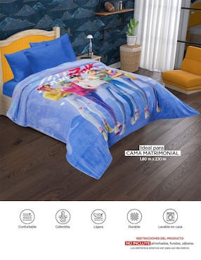 Cobertor Providencia Serenity Guerreras K-Pop Saja Boys estampado infantil