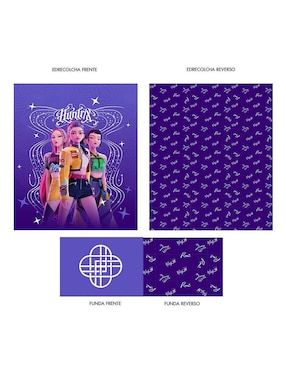 Set de colcha Providencia Microfibra Guerreras K-pop cazadoras