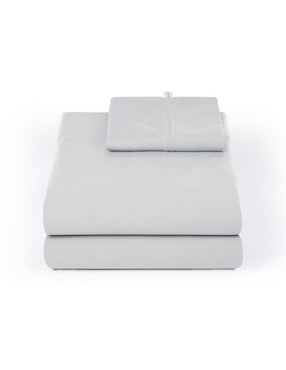 Juego de sábanas de algodón 150 hilos Tassara Fiorella Silver Grey