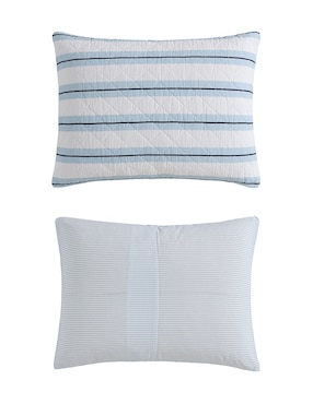 Set de colcha nautica tim stripe sea hydrangea