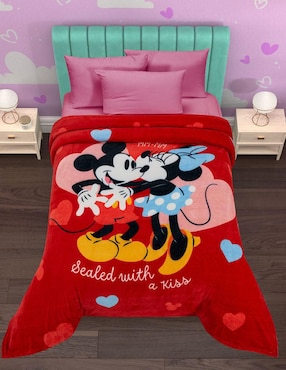 Cobertor Mickey Providencia Serenity estampado infantil