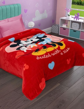 Cobertor Mickey Providencia Serenity estampado infantil