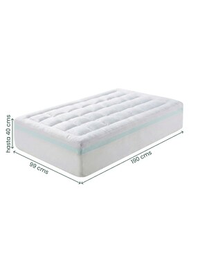 Colchoneta Zinus Topper confort medio