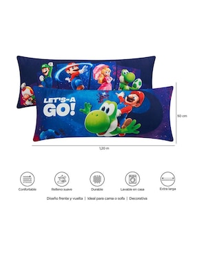 Almohada Providencia Súper Jumbo Super Mario firmeza media