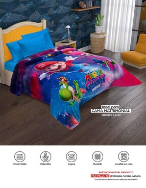 Cobertor Super Mario Bros Providencia Serenity Galaxy